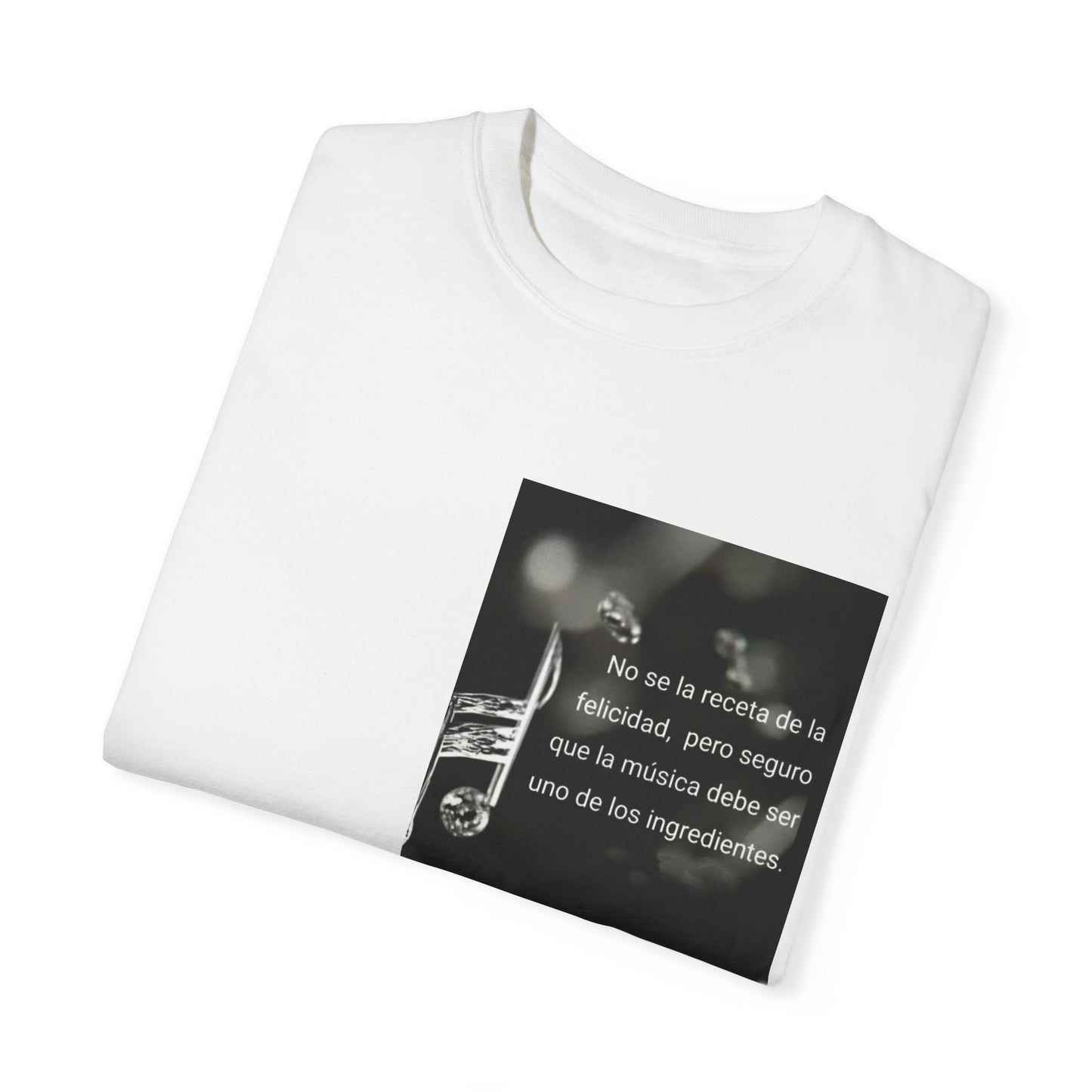 Unisex Music-Themed Garment-Dyed T-Shirt - Inspirational Lyrics