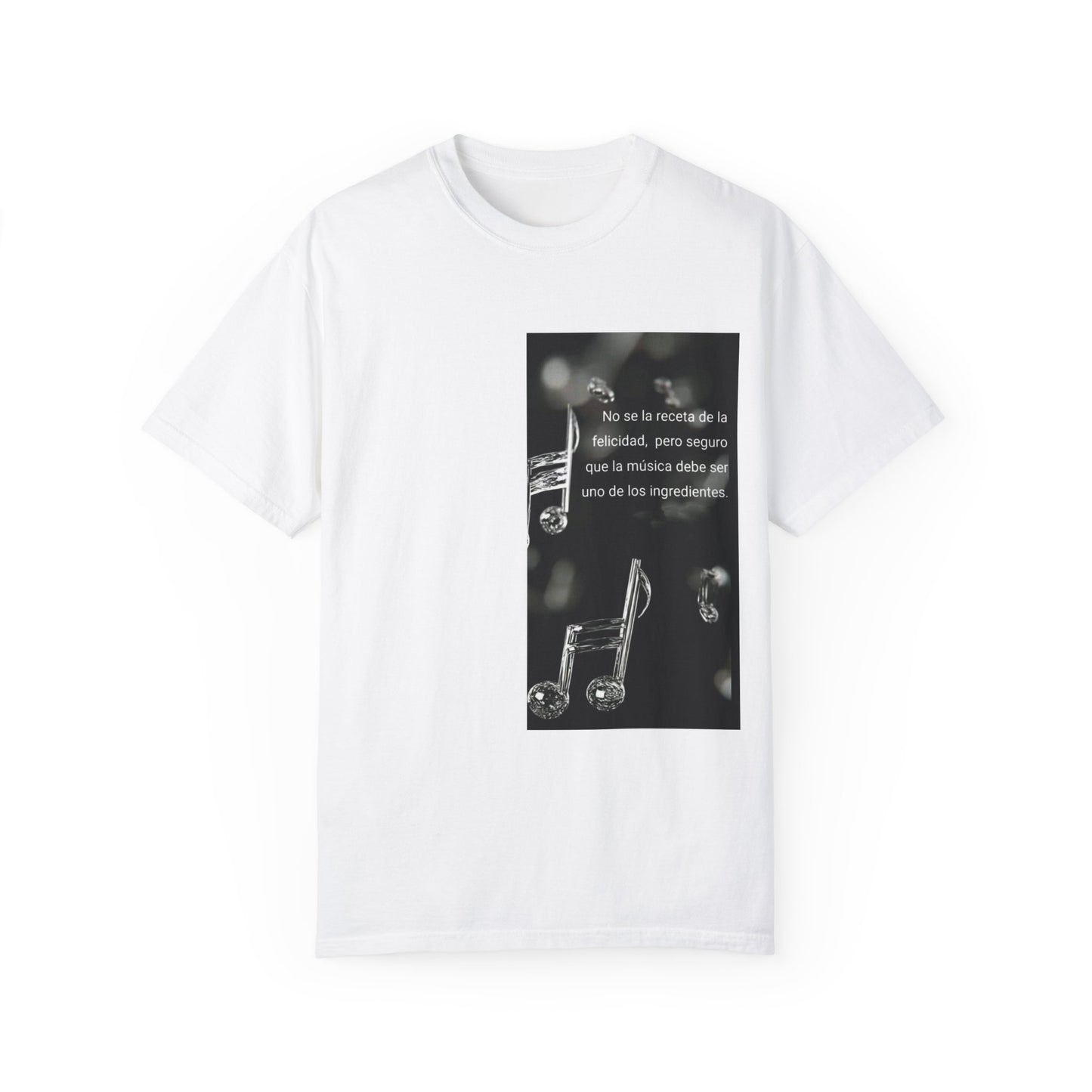 Unisex Music-Themed Garment-Dyed T-Shirt - Inspirational Lyrics