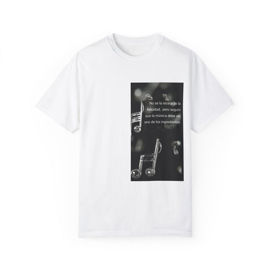 Unisex Music-Themed Garment-Dyed T-Shirt - Inspirational Lyrics