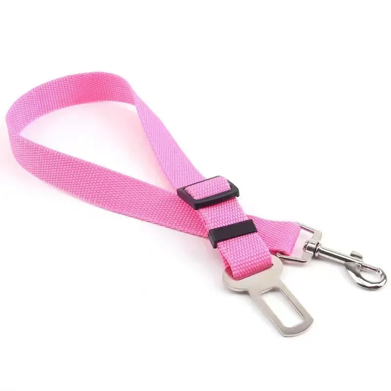 New Dog Car Seat Belt Safety Protector Travel Pets Accessories Dog Leash Collar Breakaway Solid Car Harness Pet Car Seat Belts